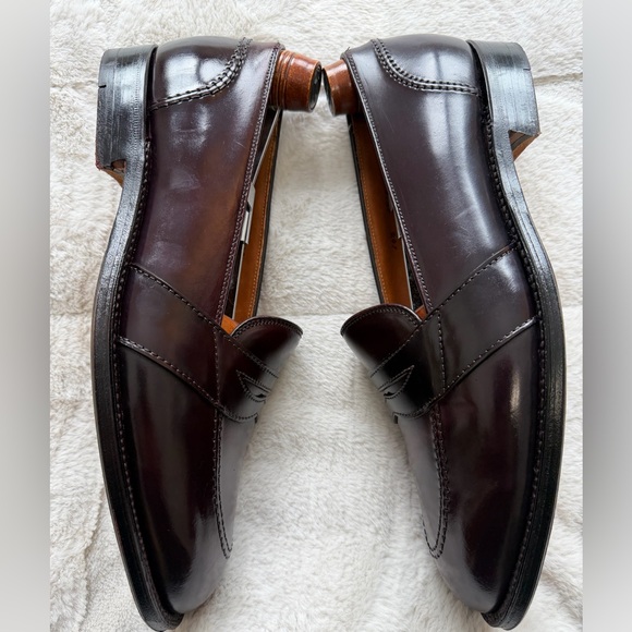 $1,022 Alden Genuine Shell Cordovan Leather Slip On Penny Loafers 10.5 - Picture 7 of 15